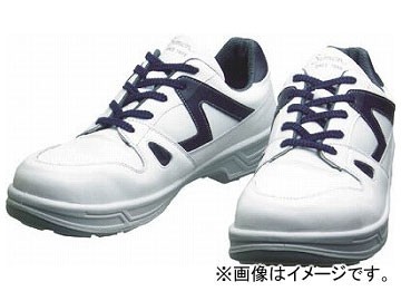 シモン 安全靴 短靴 8611白/ブルー 26.0cm 8611WB-26.0(3514145)