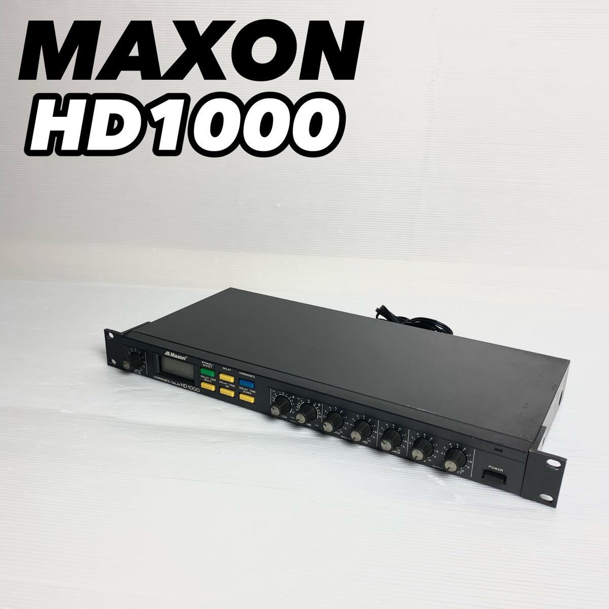 【良品/動作品】MAXON マクソン HD1000 ハーモニックスディレイ Harmonics/Deray BOOWY 布袋寅泰 HD 1000