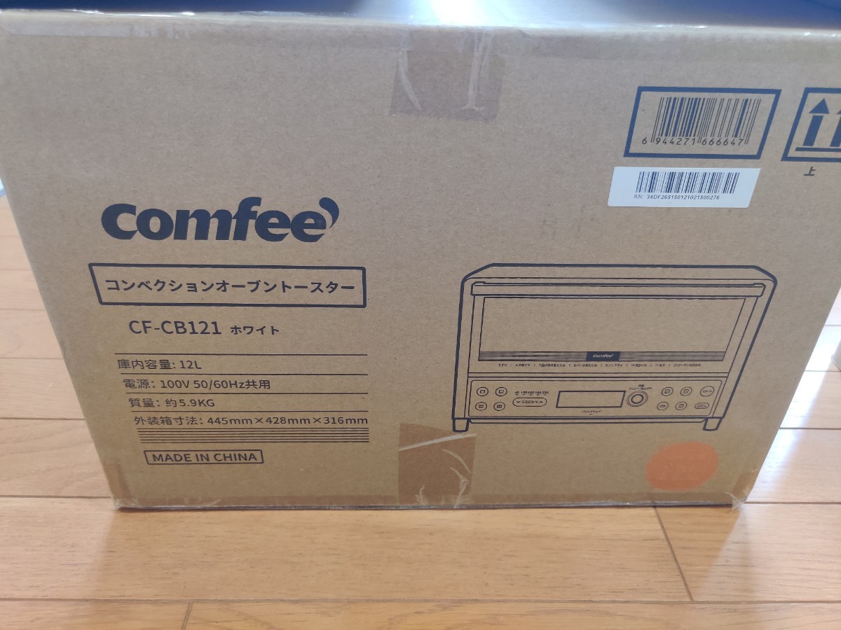 【新品・未使用品】 COMFEE オーブントースター トースター 4枚焼き  CF-CB121