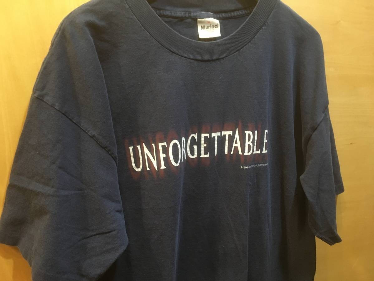  old clothes Anne fogetabruUNFORGETTABLE T-shirt Movie movie suspense men's XL Vintage 