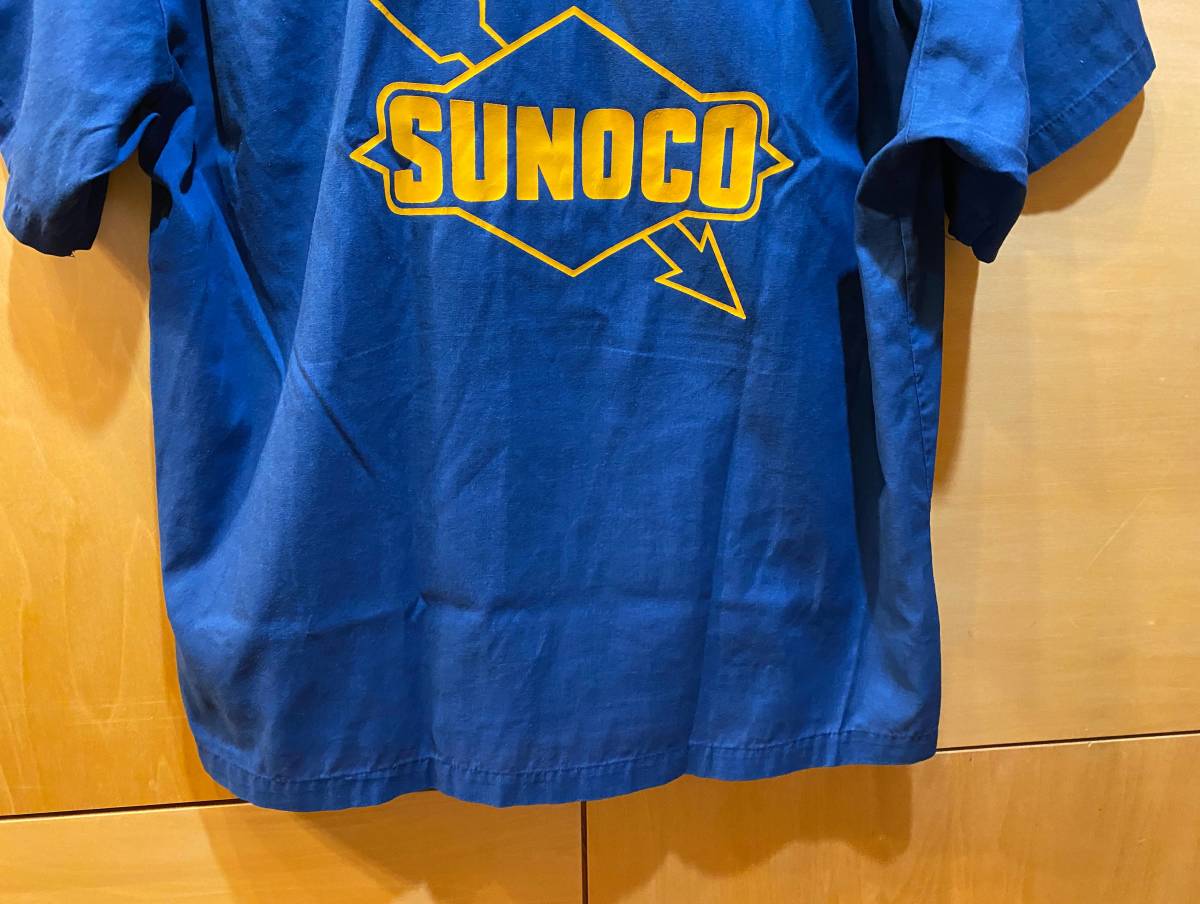 ビンテージ sunoco スノコ 半袖シャツ ボーリング ワーク メンズ L-XL 古着 OIL