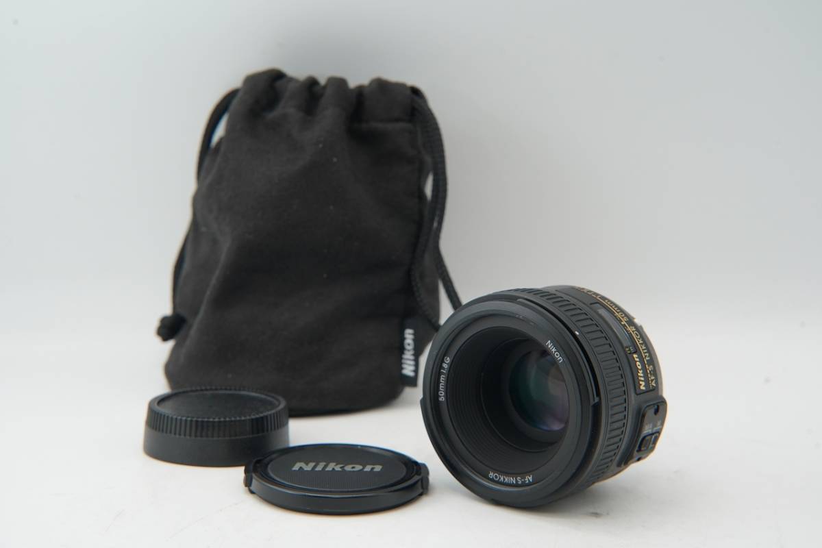 美品 】 ニコン NIKON AF-S NIKKOR 50mm f1.8 G AF レンズ #4848