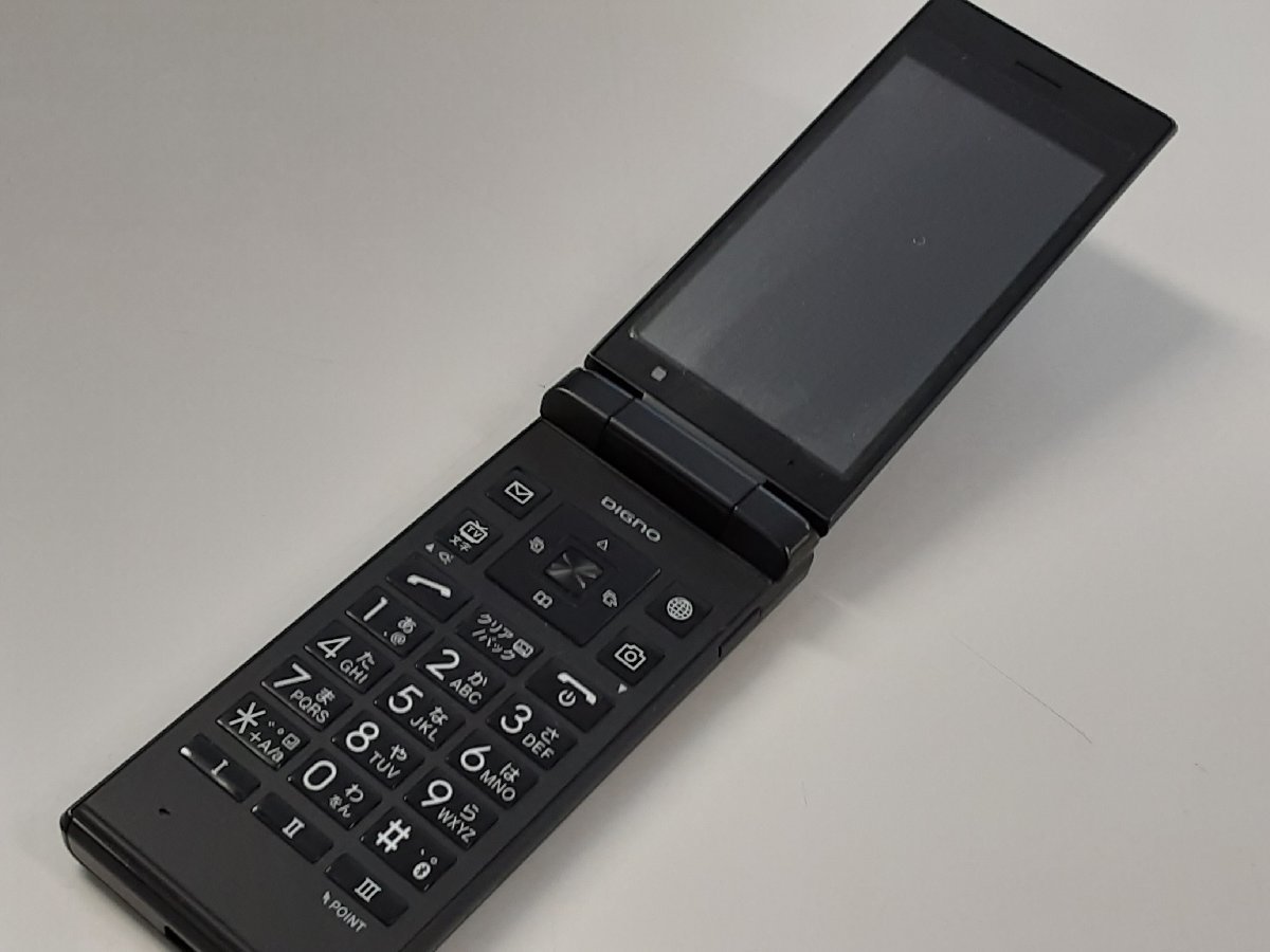 超美品 SIMロック解除可 ソフトバンク 京セラ 703KC ブラック ガラケー รายละเอียดสินค้าของガラケー softbank 京セラ DIGNO ケータイ2