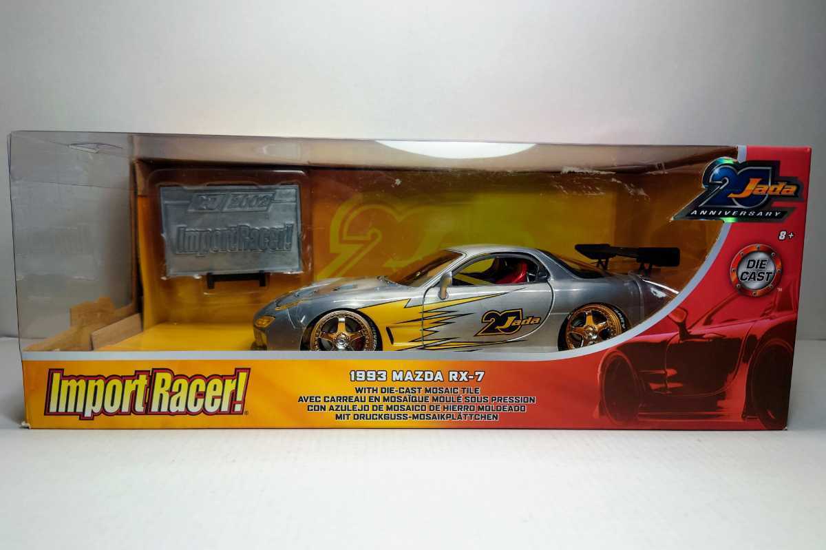 ** waste number rare Jada 1993 Mazda RX-7 MAZDA JadaToys 1/24 Import Racer! 20th Anniversary**