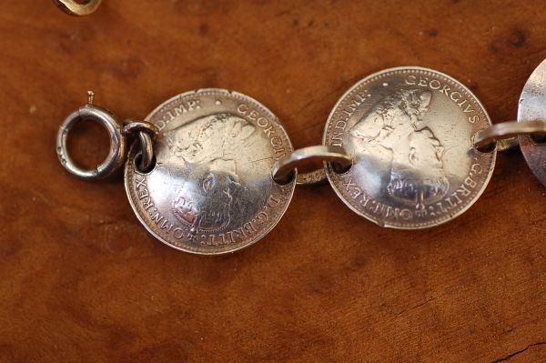 M313 antique 1910s イギリス 銀貨 ブレスレット | www.sastartiere.fr