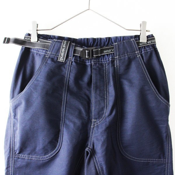 新品 未使用 and wander アンドワンダー 60/40 cloth rib pants クロス