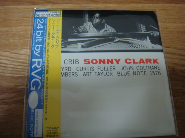 SONNY CLARK SONNY'S CRIB 東芝 BLUE NOTE RVG 紙ジャケ CD ドナルド バード ブルーノート JOHN COLTRANE DONALD BYRD CURTIS FULLERの画像1