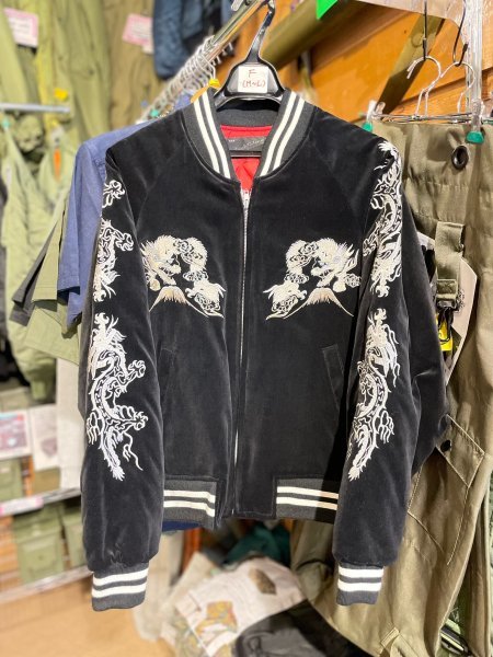 スカジャン 花竜 別珍 横須賀 ドブ板通り フリー(M~L)サイズ