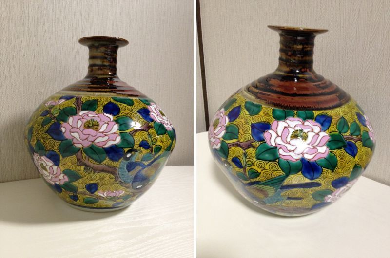 純銀三越製花瓶 牡丹や蘭花など 在銘 花器 花入 花生 純銀製 重量:31g ...