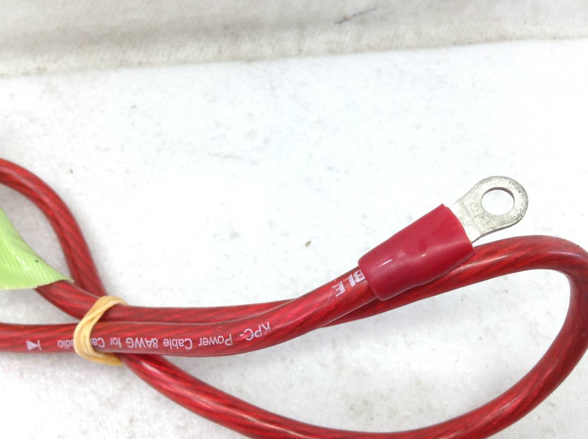 BB-2012　MGT　POWER　ケーブル　8AWG　カーオーディオ用　ケーブル　約0.6ｍ　即決品_画像4