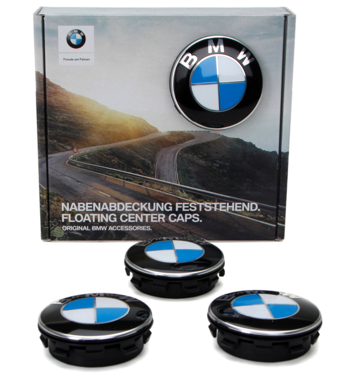 BMW純正 ホイール フローティング センターキャップ ４個セット 65mm 正規ドイツ輸入品 ハブカバー BMW_画像1