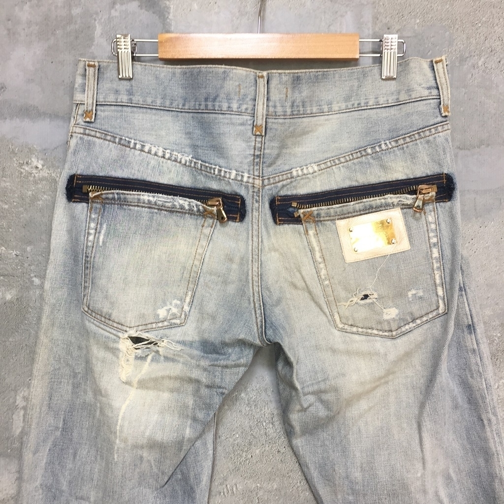 ◇DOLCE & GABBANA/ドルチェ&ガッバーナ ライトブルー ダメージ
