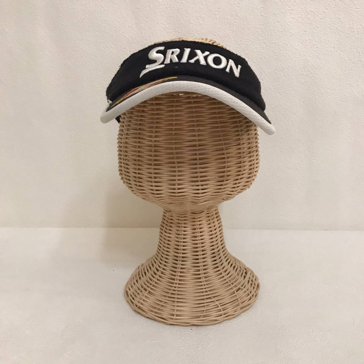 ◆お洒落な逸品◆SRIXON/スリクソン サンバイザー ゴルフ ブラック 黒 メンズ F ON3166_画像3