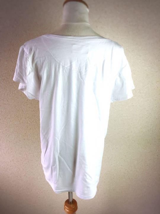 ◆可愛い刺繍◆Leilian 刺繍シャツ 081505 半袖 白 カーディガン レリアン シャツ_画像6
