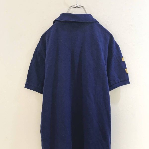 ◆お洒落な逸品◆Polo by Ralph Lauren/ラルフローレン 半袖 ポロシャツ 刺 ネイビー 紺 メンズ M ON1699_画像5