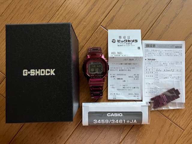 G-SHOCK GMW-B5000RD-4JF カシオ フルメタル ボルドー レッド か行