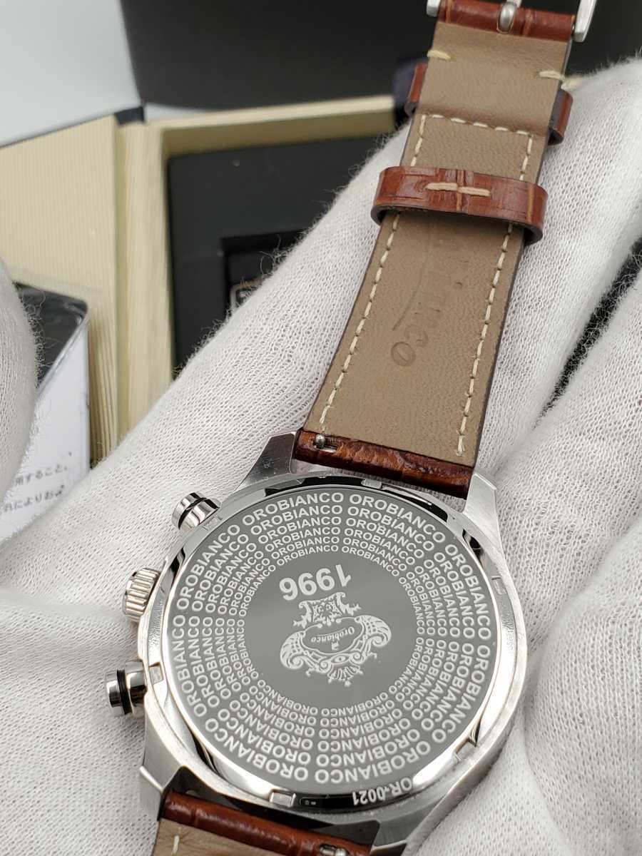 ほぼ未使用品 オロビアンコ OR-0021 「タキメトロ」 腕時計　クロノグラフ TACHIMETRO