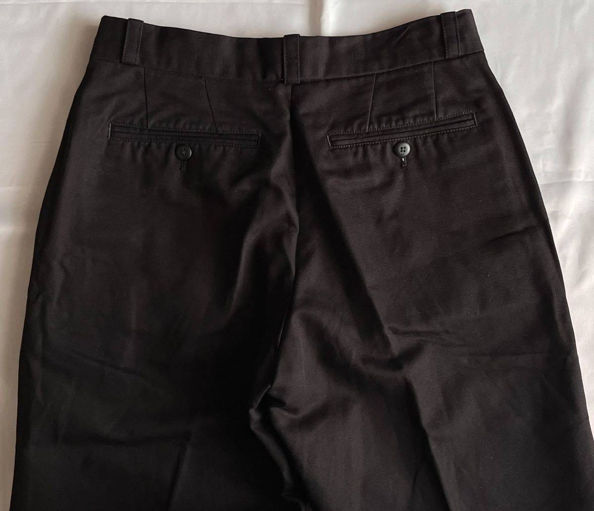 PT TORINO ピーティートリノ サイズ 30 コットン リネン パンツ スラックス ブラック系 S〜M_画像9