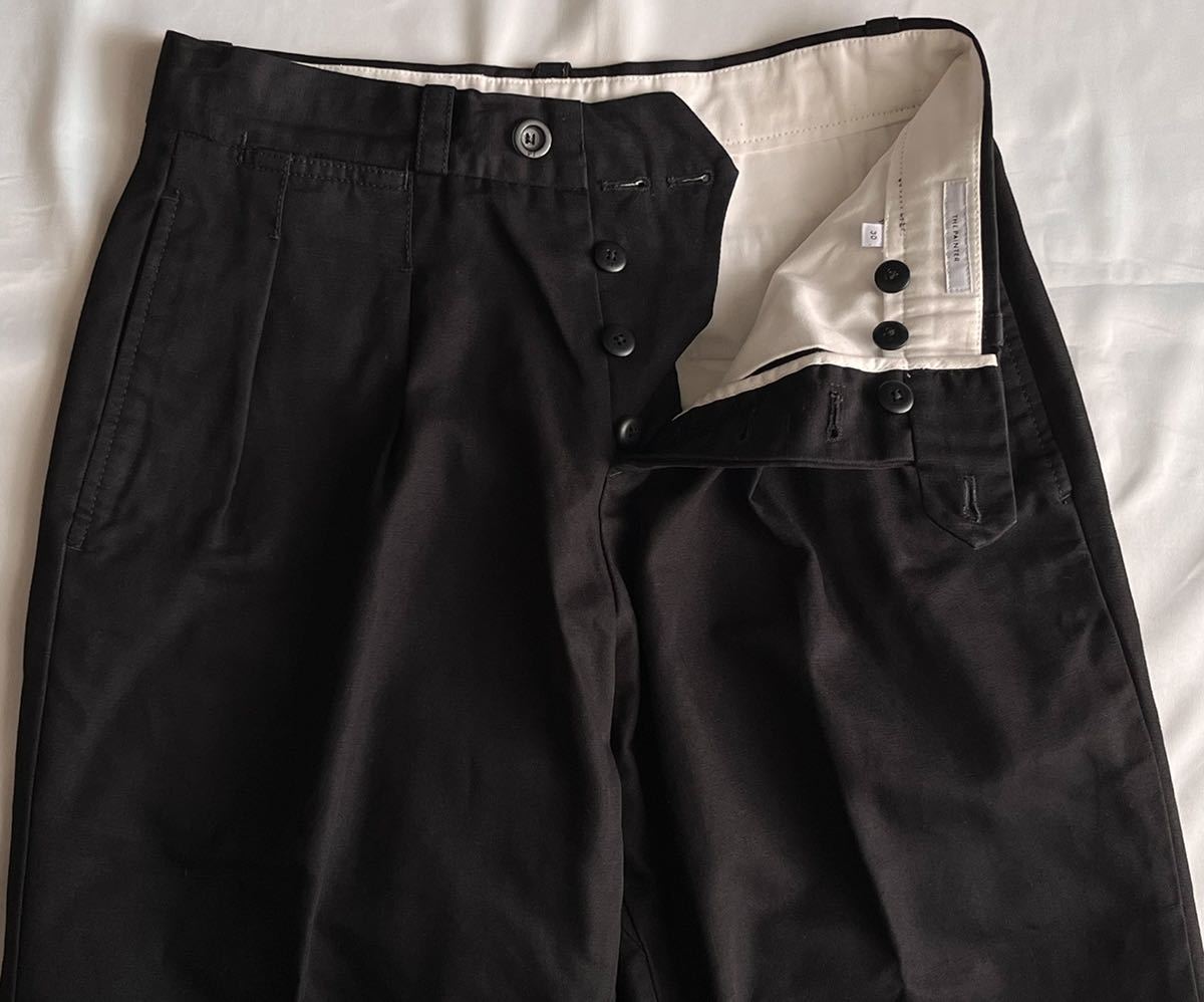 PT TORINO ピーティートリノ サイズ 30 コットン リネン パンツ スラックス ブラック系 S〜M_画像5