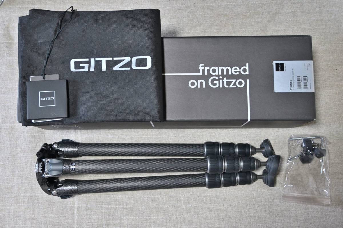 美品◎GITZO ジッツオ GT3543LS システマティック カ一ボン3型4段三脚
