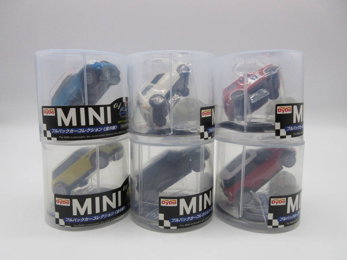 ダイドー　MINI　ミニ　プルバックカーコレクション 全6種フルコンプ　ミニクーパー チョロＱタイプ_画像2