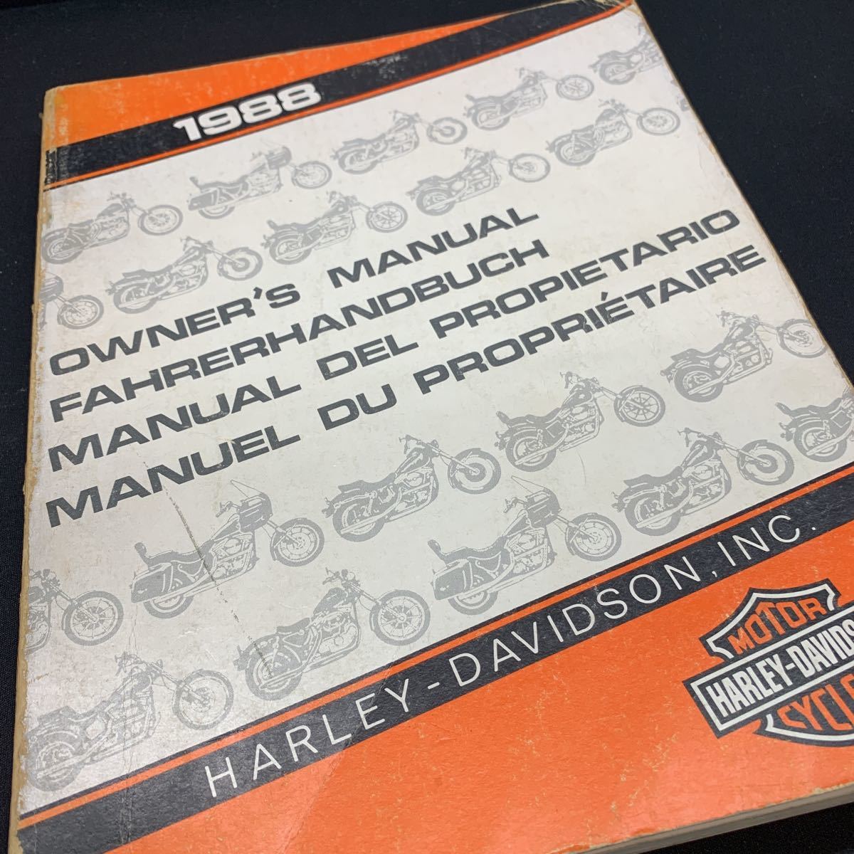 ■送料無料 HARLEY DAVIDSON ハーレーダビッドソン　1988　オーナーズマニュアル　OWNERS　MANUAL　外国語 ■_画像2