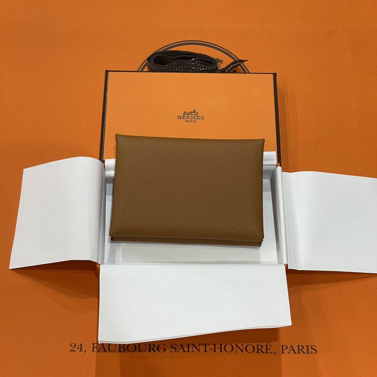 新品未使用 レア HERMES エルメス カルヴィ デュオ ゴールド ヴェール