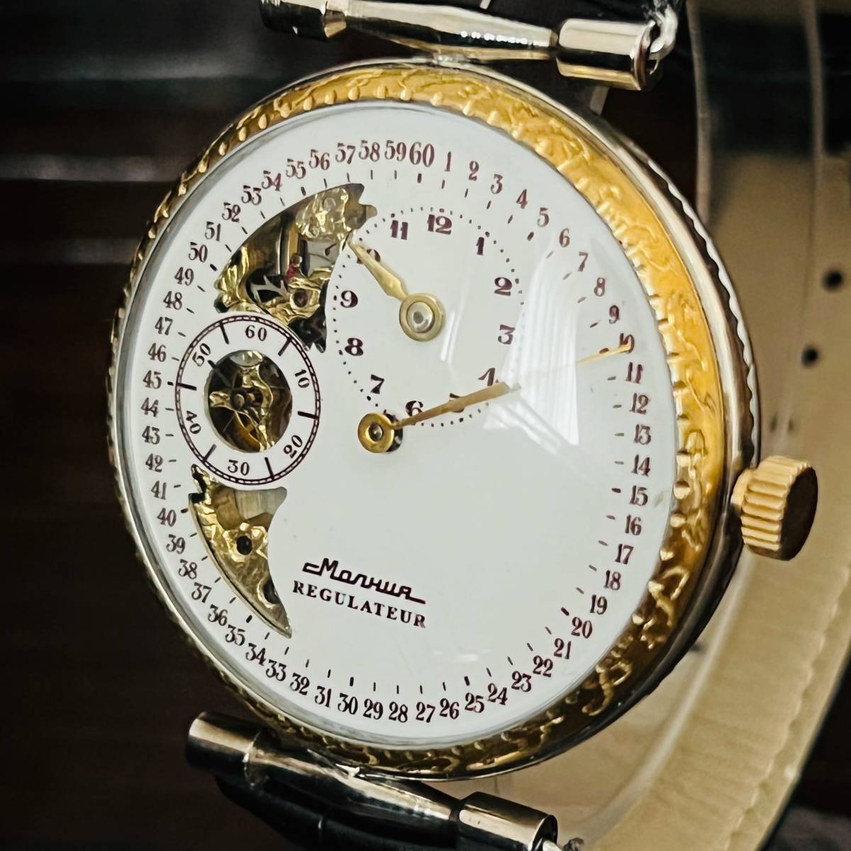 希少・1点物ヴィンテージ・モルニヤ手巻き腕時計 時計 腕時計(アナログ 