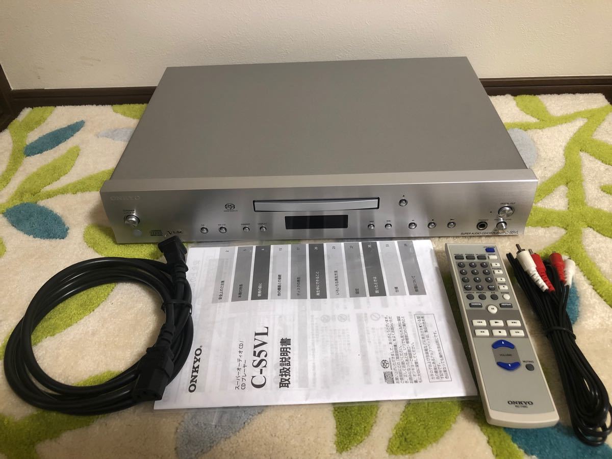 完動品】極上美品ONKYO C-S5VL(S) SACDプレーヤー純正リモコン 完動品】極上美品ONKYO C-S5VL(S) SACDプレーヤー純正リモコン