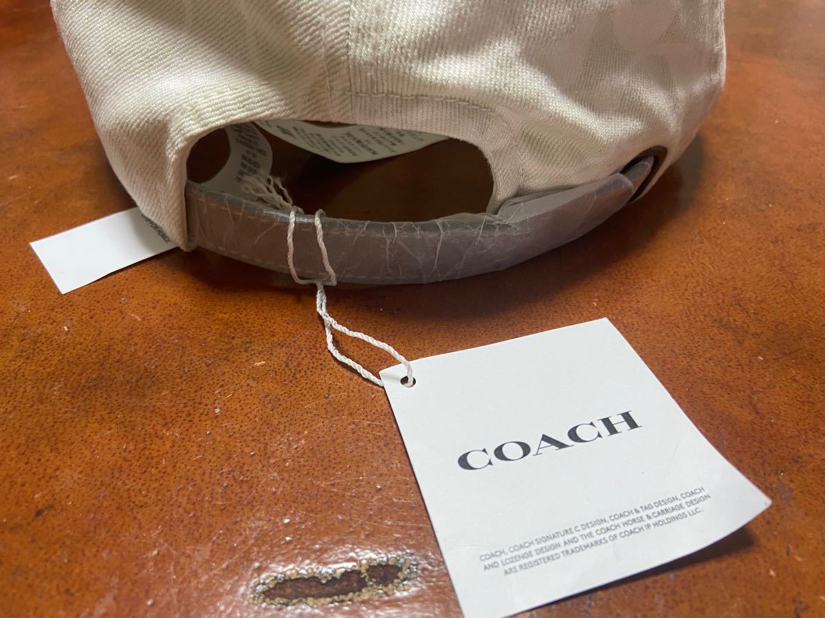 COACH コーチ キャップ ホワイト デニム 新品未使用 | siltonmoveis.com.br