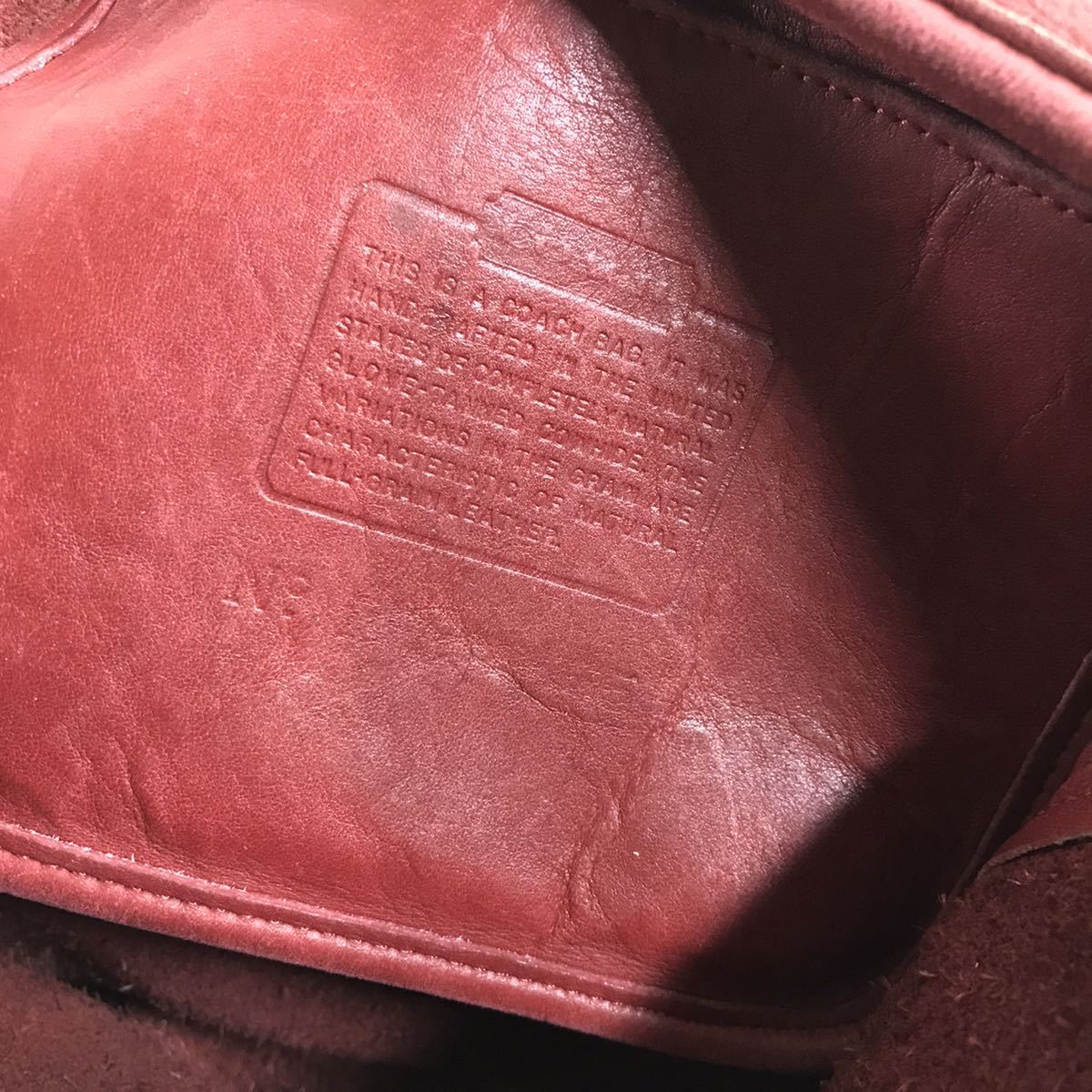 [ Coach ] genuine article COACH shoulder bag Old Coach red color series bucket type original leather for women lady's USA made 