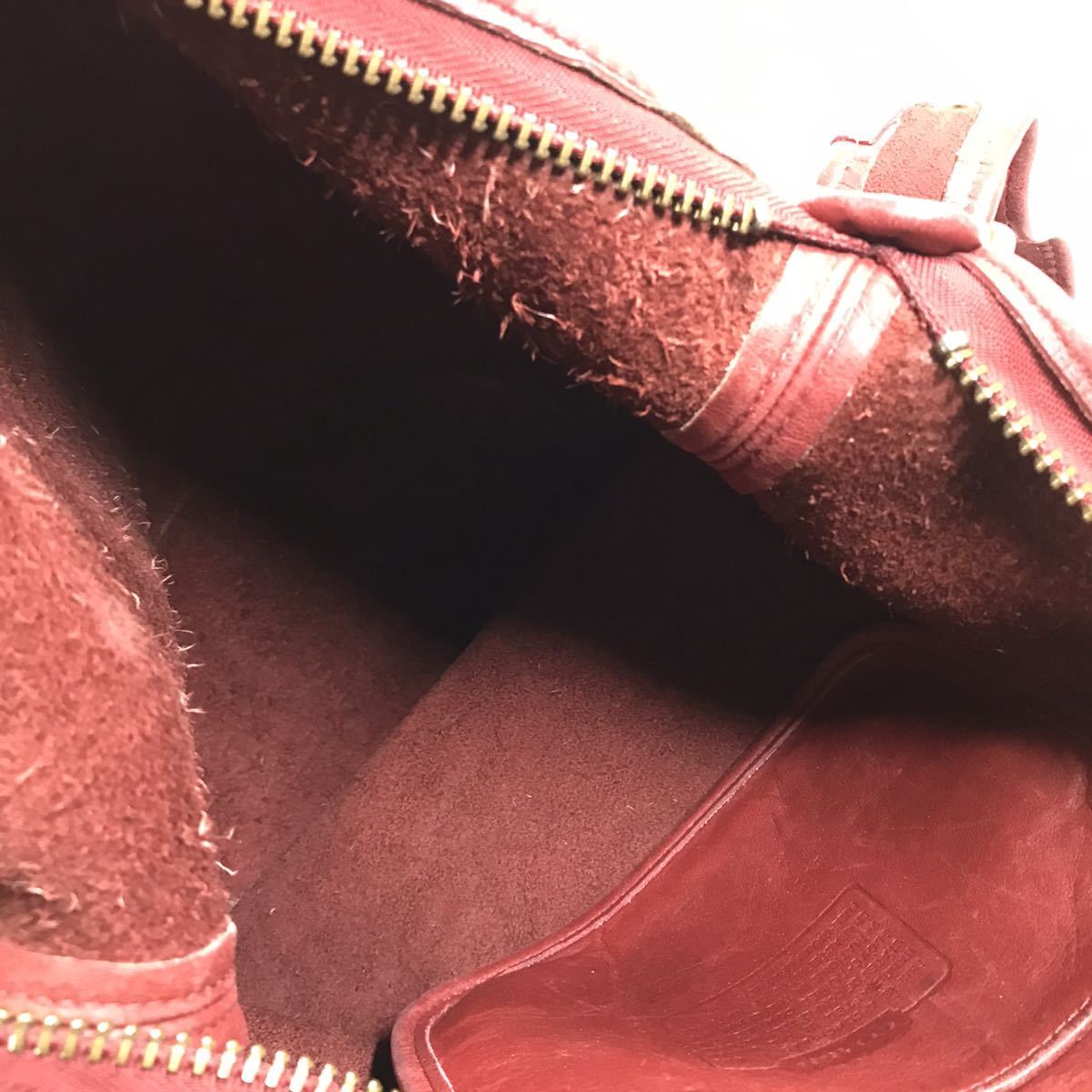 [ Coach ] genuine article COACH shoulder bag Old Coach red color series bucket type original leather for women lady's USA made 