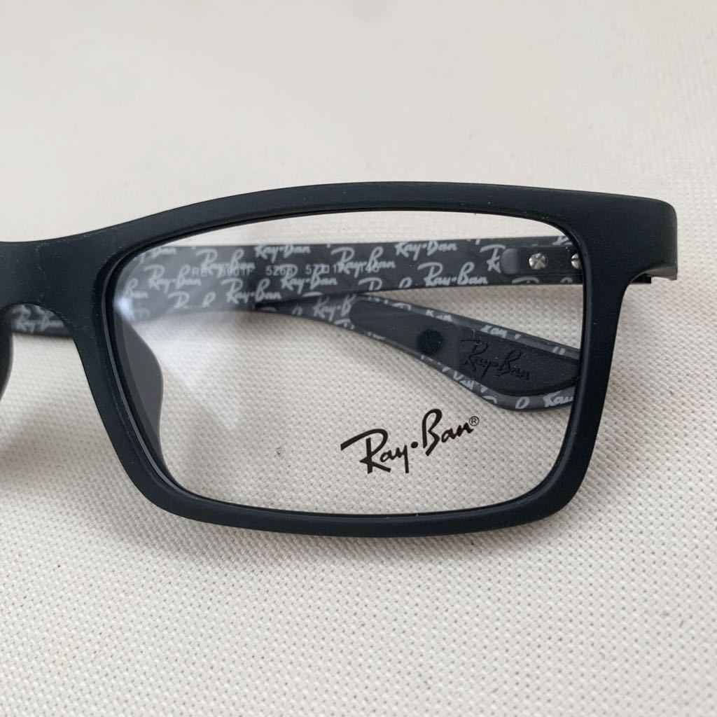 Rayban レイバン　RB8901F 5263 57サイズ　ブラックメガネフレーム　デモレンズ付き_画像4