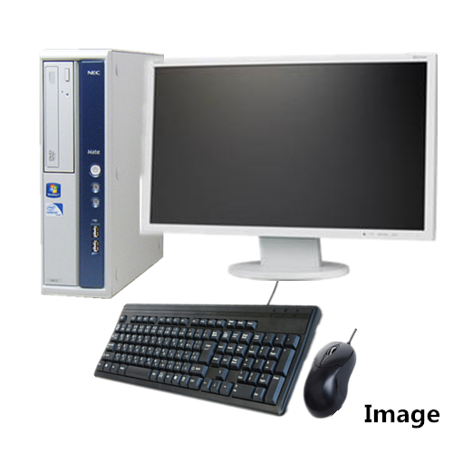 中古パソコン Windows 7 Pro 64Bit搭載 Microsoft Office Personal 2010付 19型液晶セット NEC MBシリーズ Core i5/4G/250GB/DVD-ROM