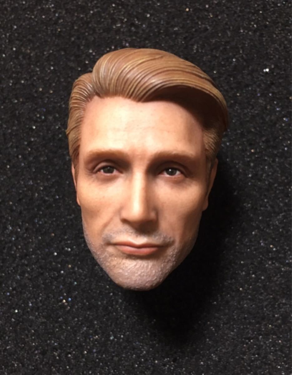 マッツ・ミケルセン風 ヘッドパーツ 1/6スケールフィギュア damtoys