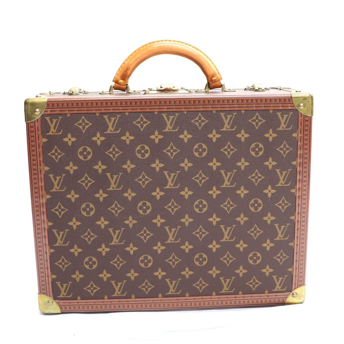 ルイ・ヴィトン コトヴィル40 モノグラム トランク 茶 ハードケース アタッシュケース バッグ ゴールド金具 LOUIS VUITTON_画像4