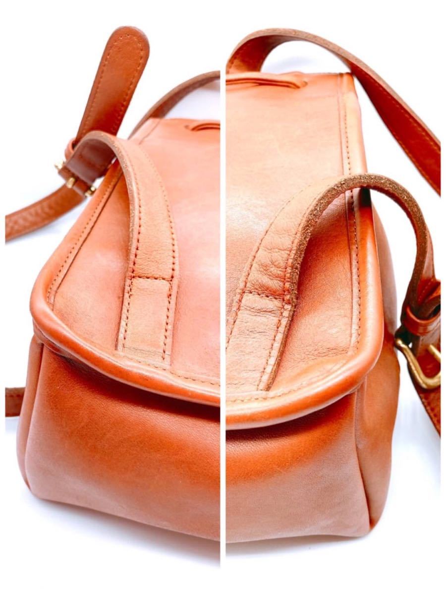 COACH オールドコーチ ミニリュック USA製 ブラウン レザーリュック