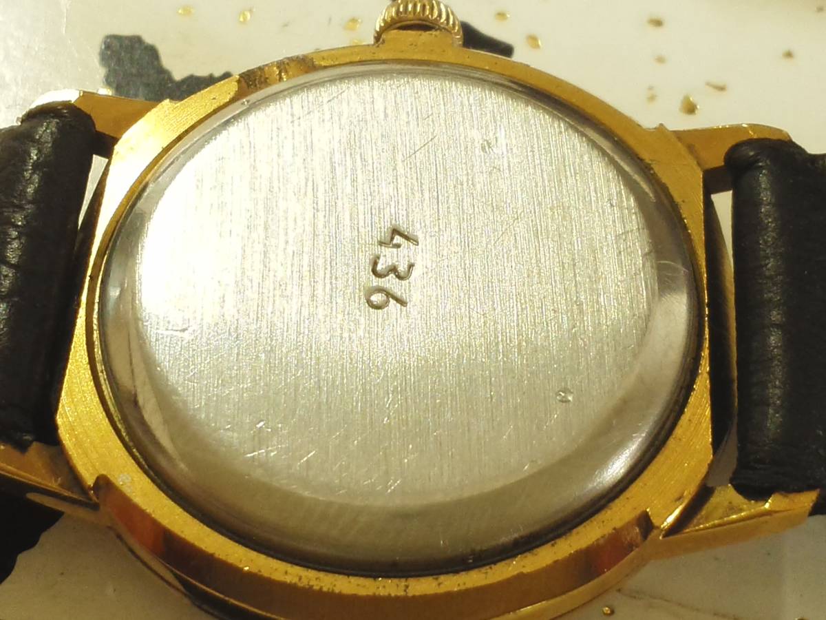 1960年代 　BbiMnEA　ブラック文字盤仕様　円形デザイン　レアなお国　手巻き　ベラルーシ手巻腕時計 稼動品 _画像4