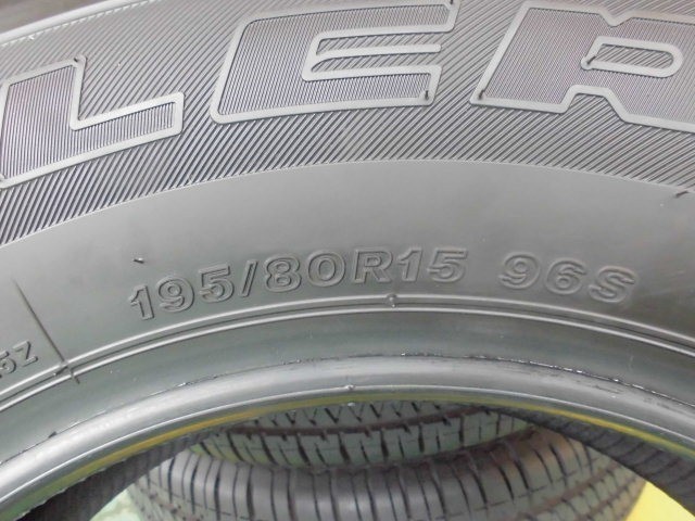 5) 3715c ブリヂストン デューラーＨ／Ｔ６８４II 195/80R15 4本セット 2019年製 ９分山 ジムニーシエラ 等 店頭交換可_画像8