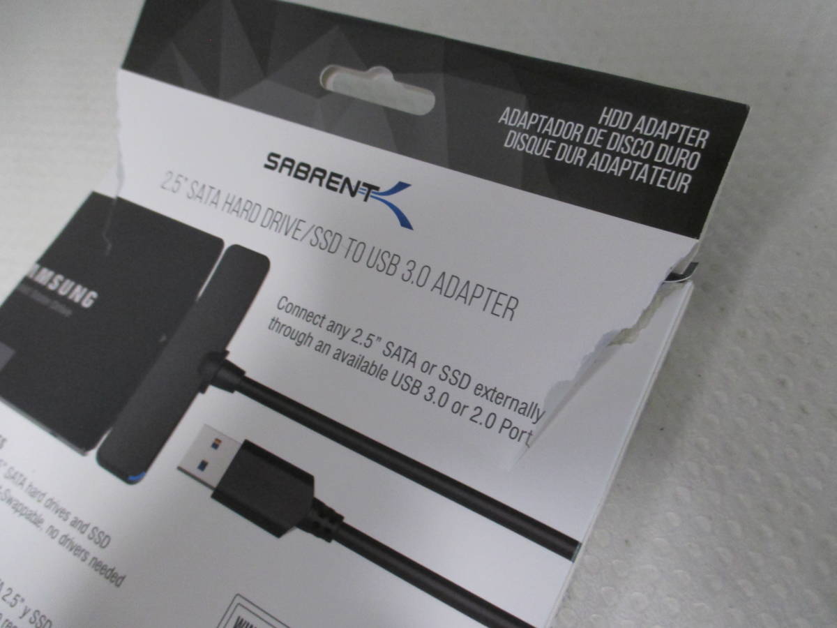 【送料385円】　Sabrent USB 3.0変換アダプタケーブル 2.5インチ SATA/SSD/HDD_画像4