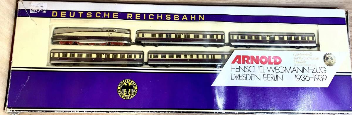 ARNOLD ドイツ帝国鉄道 HENSCHEL-WEGMANN-ZUG Nゲージ Yahoo!オークション - ARNOLD Nゲージ 0166 DRG ドイツ帝国鉄道