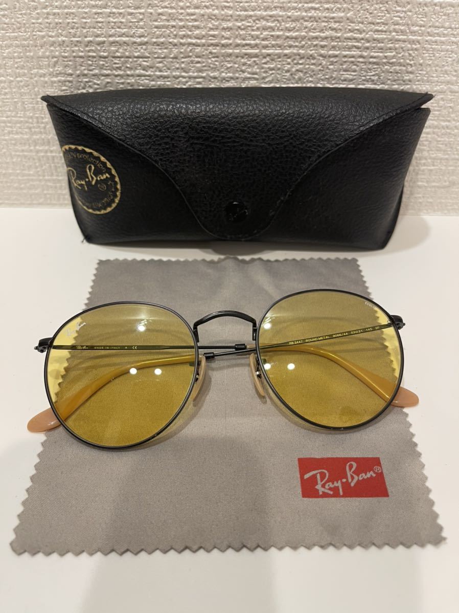 買取価格 新品 RayBan レイバン RB3447-001-50 ラウンドメタル