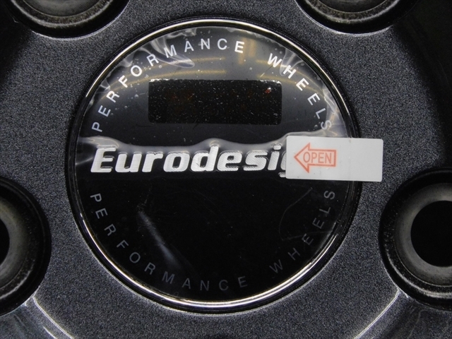 処分特価品 中古 ホイールタイヤ 4本 195/65R15 2018年製 9分山 ユーロデザイン アイガー スタッドレス タイヤ_画像7