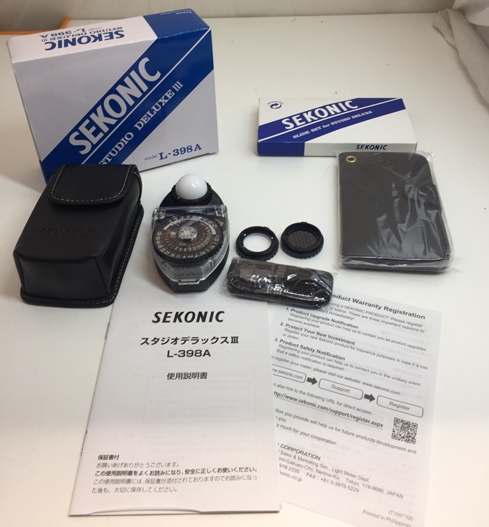 セコニック スタジオデラックス3 L-398A スライドセット カメラ 露出計