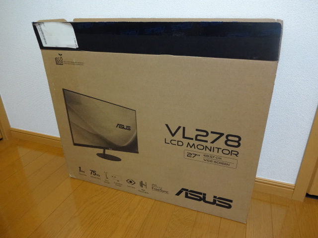 ★　ASUSフレームレス ゲーミングモニター 27インチ　VL278H　★　中古_画像2