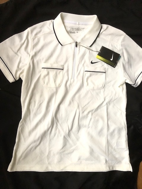 ナイキ ゴルフ NIKE GOLF サイズXL シャツ スタンダードフィット SYAY COOL 保持爽快 白 レデイース 未使用 半袖 吸汗 定価9500円_画像1