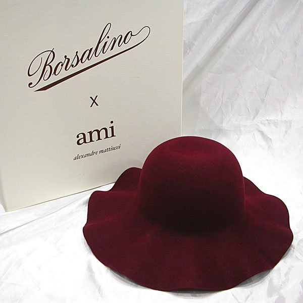 S2298【BSJB】美品 Ami×Borsalino アミ アレクサンドル マテュッシ