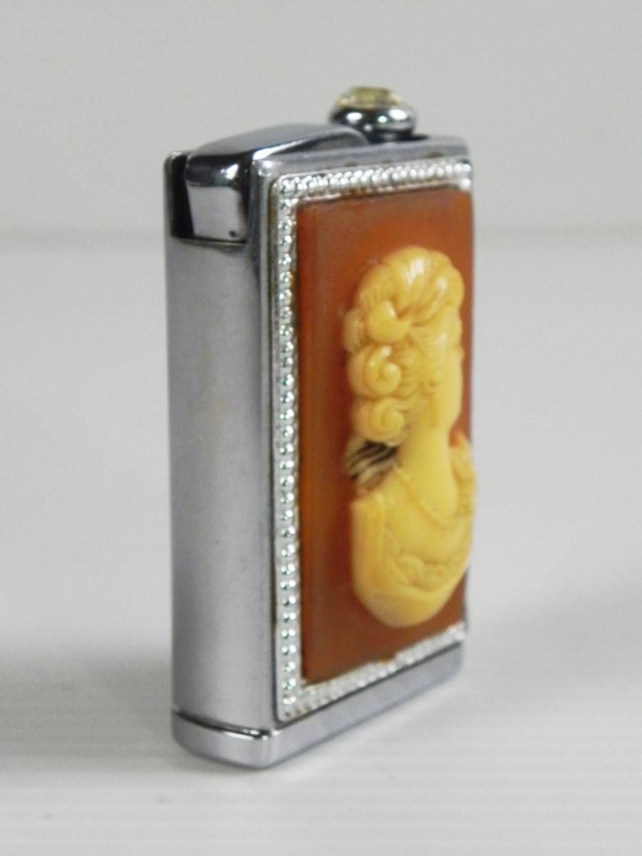 antique * perfume atomizer cameo sculpture gem case abroad made Vintage * tube 33863