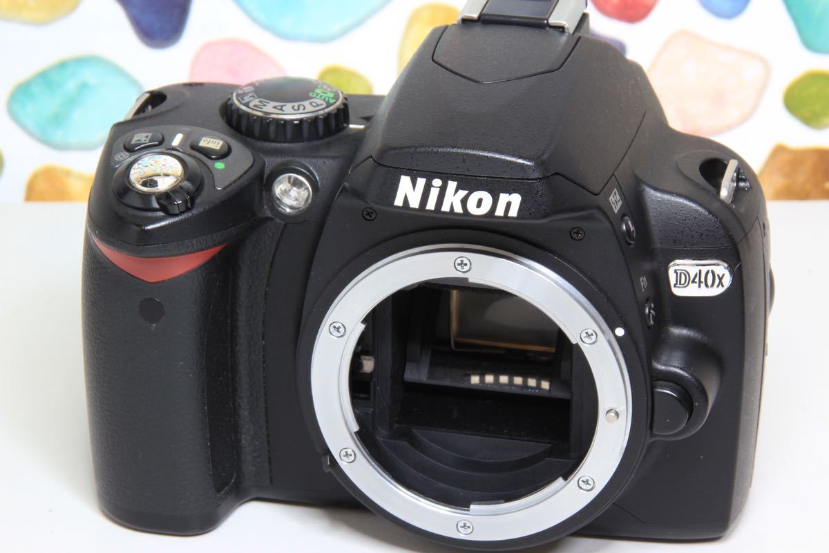 Nikon D40Xダブル☆スマホ転送OK♪シンプル機能一眼レフ☆3925 - 通販