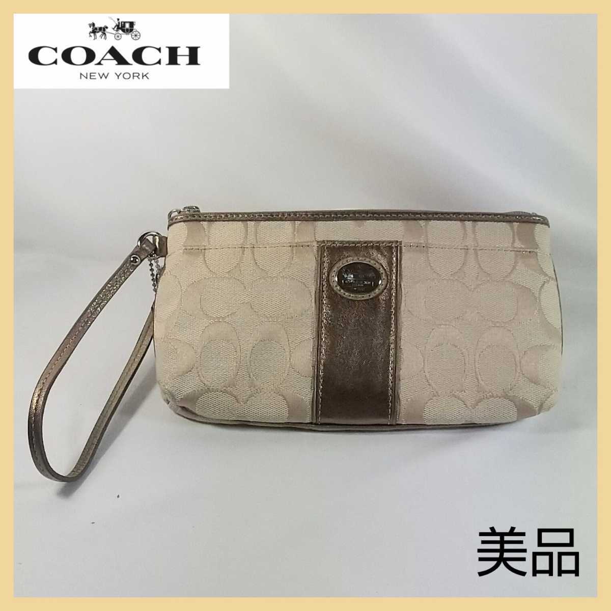 【美品】COACH コーチ ミニバッグ ミニハンドバッグ カードポケット有 送料無料_画像1